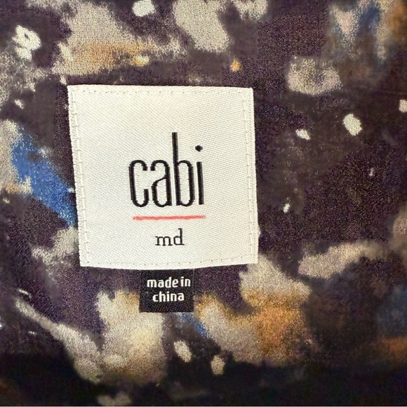 Cabi Starry Night Print Ruffle Button Up Shirt
Size:M Long Sleeve Blouse - Picture 9 of 14
